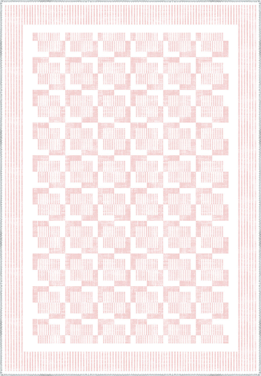Berylle Light Pink Striped Rug