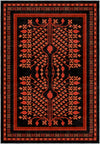 Anara Red Black Pomegranate Rug