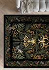 Merillo Black Botanical Rug