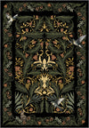 Merillo Black Botanical Rug