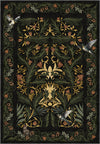 Merillo Black Botanical Rug