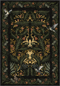 Merillo Black Botanical Rug