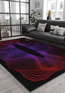 Optio Purple Op Art Rug