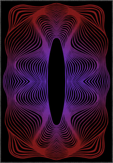 Optio Purple Op Art Rug