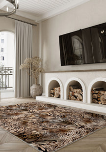 Sarana Animal Print Washable Rug