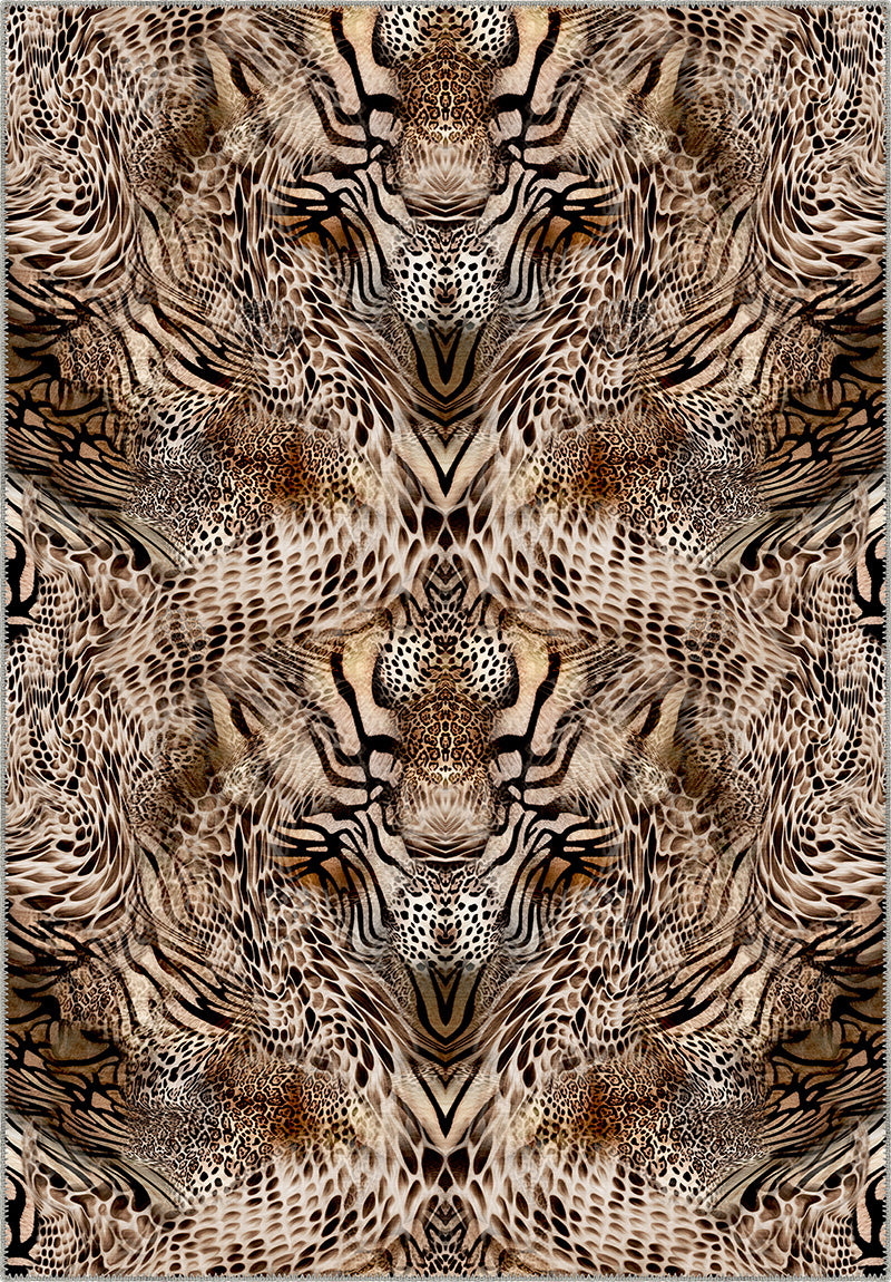 Sarana Animal Print Washable Rug