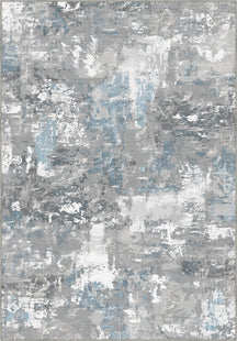 Matthew Grey Blue Abstract Rug