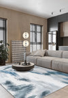Zarina Grey Blue Ikat Rug