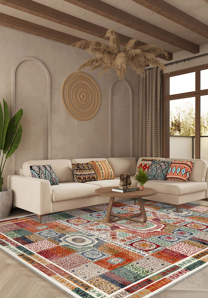 Zahara Colorful Mamluk Rug