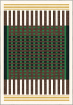 Quillon Green Plaid Rug