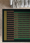 Quillon Geometric Washable Rug
