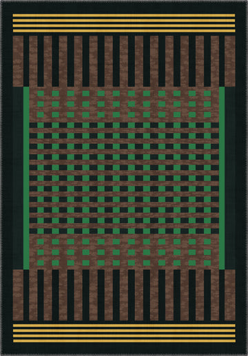 Quillon Geometric Washable Rug
