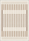 Quillon Striped Cream Rug