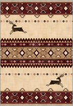Wildwood Reindeer Rustic Rug