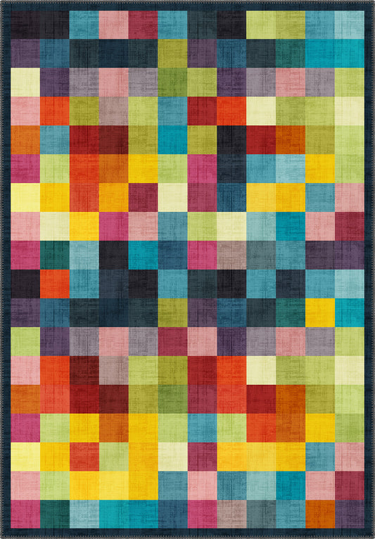 Marlow Pixel Art Funky Rug