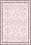 Baroque pastel rug in blush pink color.