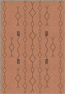 Terracotta berber rug