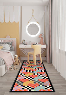 Lolly Checkered Heart Rug