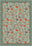 Green floral paisley rug
