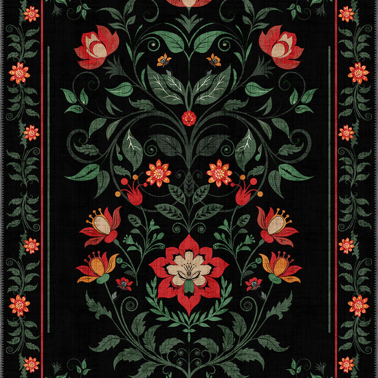 Anatolian floral rug for living room.