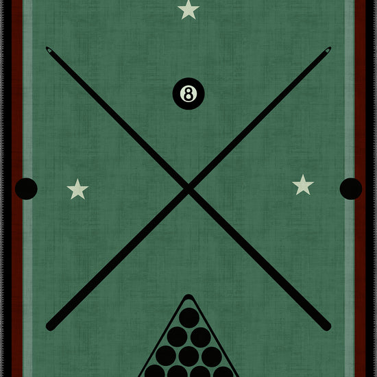 Orion 8 Ball Rug | Billiard Table Rug – Rugette