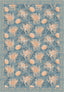 Blue floral rug