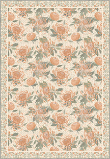 Eulalia Coral Floral Rug