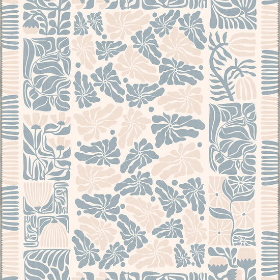 Pastel floral rug
