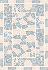 Pastel floral rug