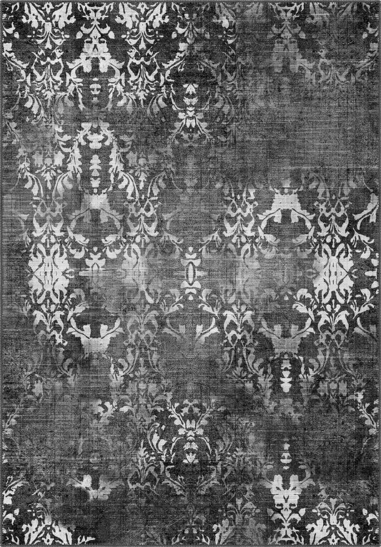 Lily Grey Vintage Washable Rug