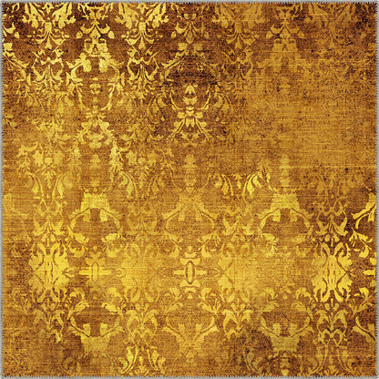 Lily Gold Vintage Rug | Rugette Yellow Rug for Living room