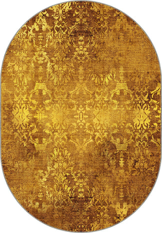 Lily Gold Vintage Rug | Rugette Yellow Rug for Living room