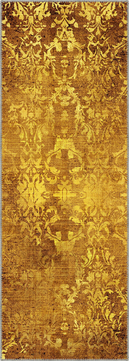 Lily Gold Vintage Rug | Rugette Yellow Rug for Living room