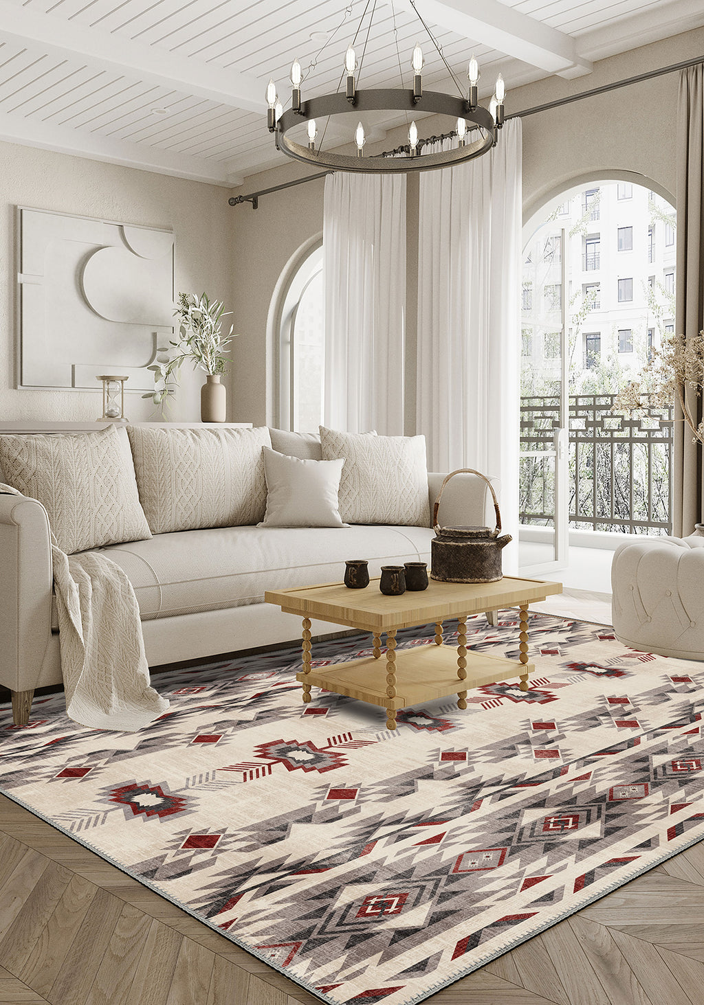 Dakota Beige Navajo Rug