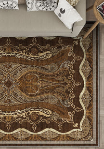 Farid Brown Isfahan Rug
