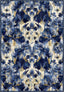 Elaris Blue Floral Ikat Rug