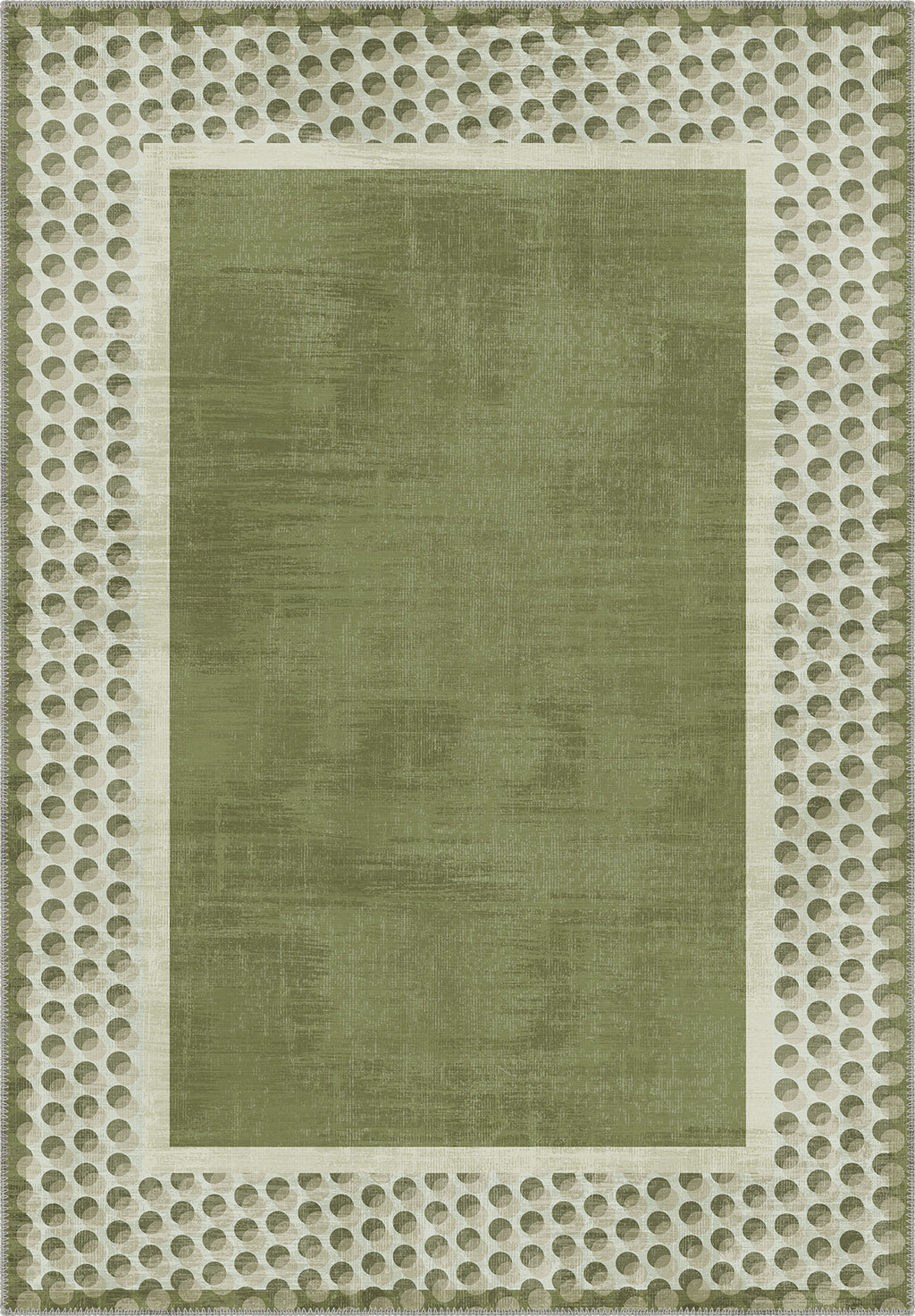 Perrin Sage Green Polka Dot Rug