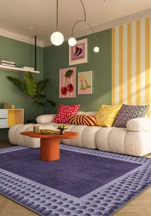 Perrin Lavender Polka Dot Rug