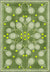 Racquet Club Green Tennis Medallion Rug