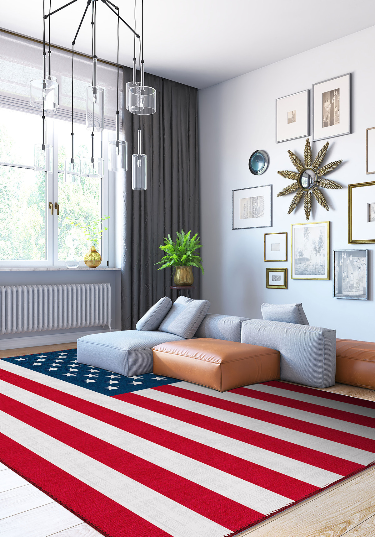 Old Glory USA Flag Rug