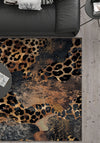 Caius Brown Animal Print Rug