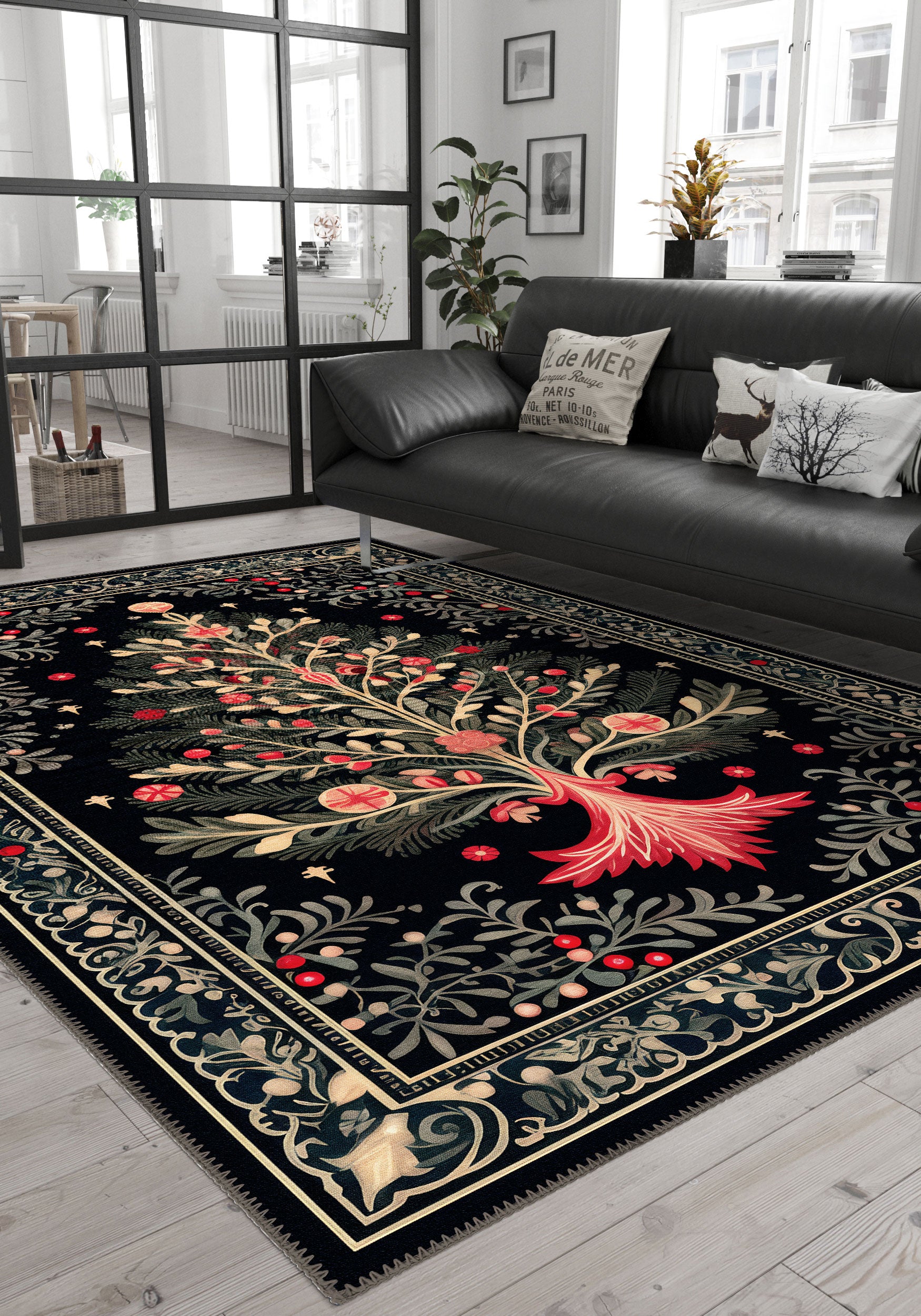 Xylar Modern Christmas Rug | Rugette