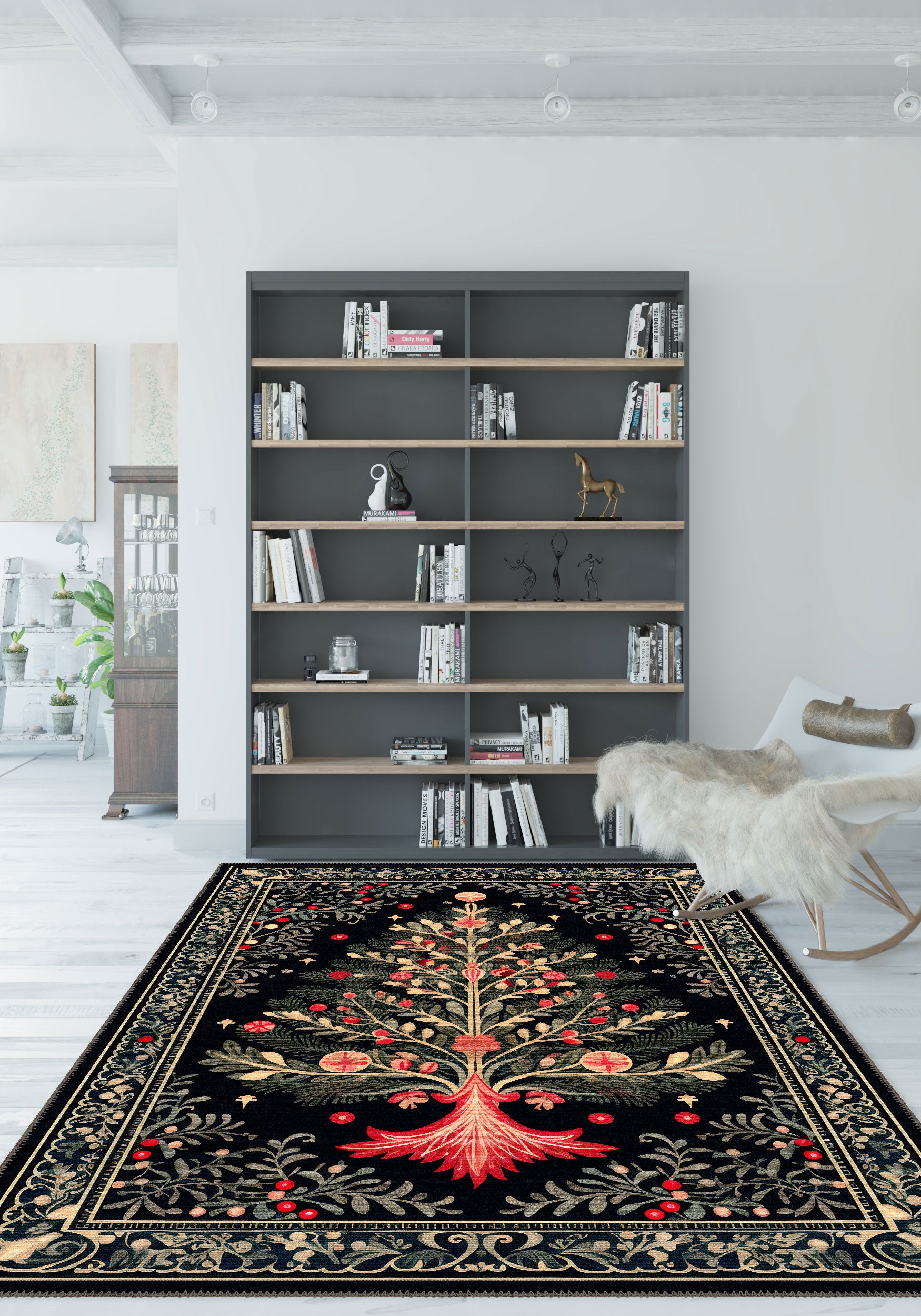 Xylar Modern Christmas Rug | Rugette