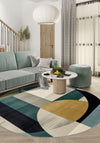 Daryn Geometric Washable Rug