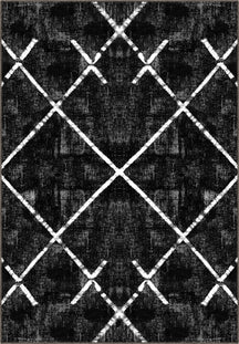 Margot Washable Black and White Rug