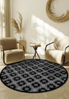 Hesper Black and White Checkered Rug