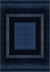 Mila Modern Navy Washable Rug