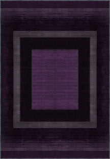 Mila Bordered Purple Washable Rug