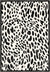 Dalmatian Black Bordered Animal Print Rug