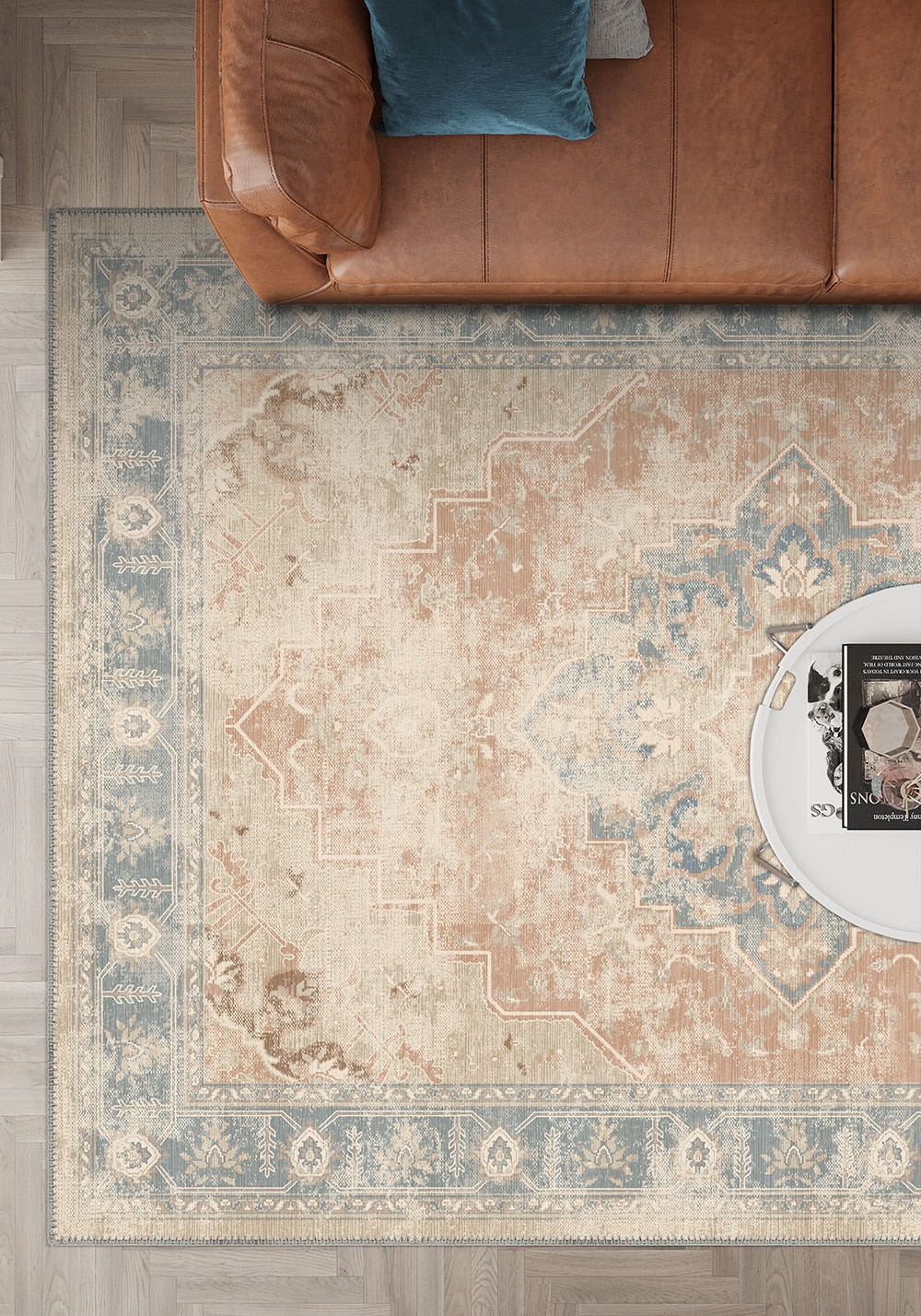 Selmira Blush Vintage Rug